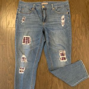 Melissa McCarthy Seven7 Distressed Jeans